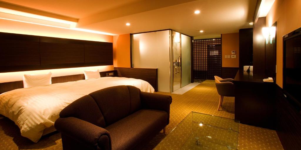Postel nebo postele na pokoji v ubytování Hotel Cypress Karuizawa