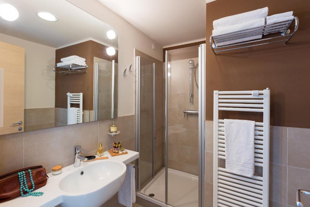 Koupelna v ubytování Hotel Acquadolce
