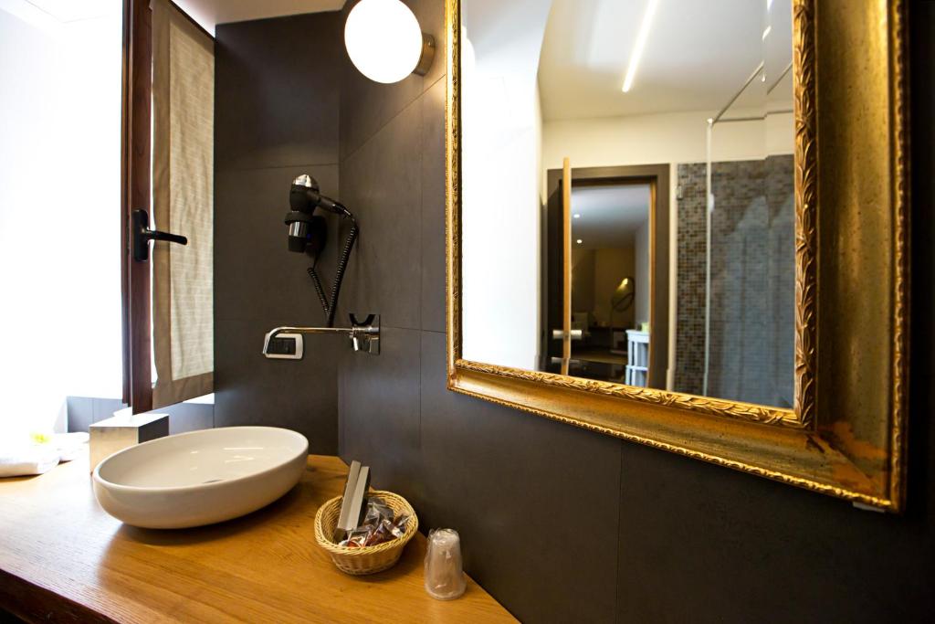 Koupelna v ubytování Hotel Tiro a Volo