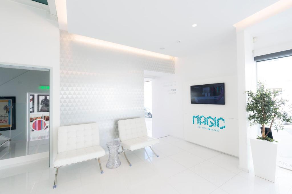 TV a/nebo společenská místnost v ubytování Hotel Magic
