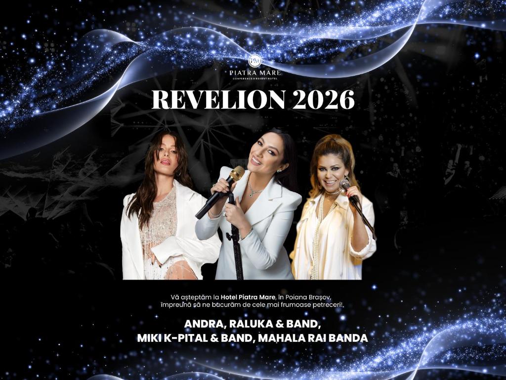a poster for the rewritten revolution at Hotel Piatra Mare in Poiana Brasov