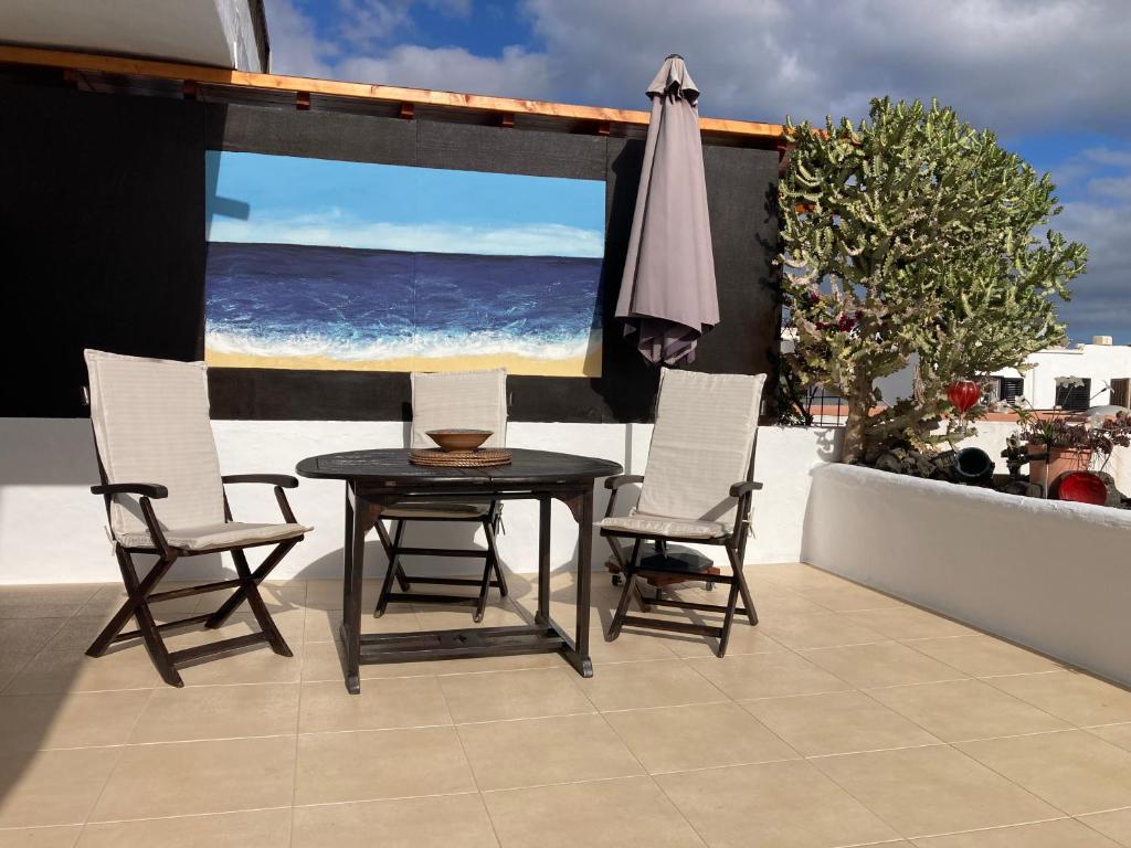 En balkon eller terrasse på Apartamento Marina