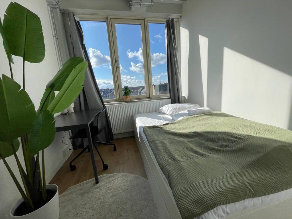 Norrebro big aptにあるベッド