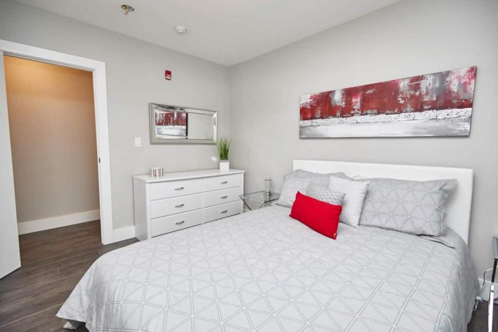 Ένα ή περισσότερα κρεβάτια σε δωμάτιο στο Clifton Boutique 2bd Suite