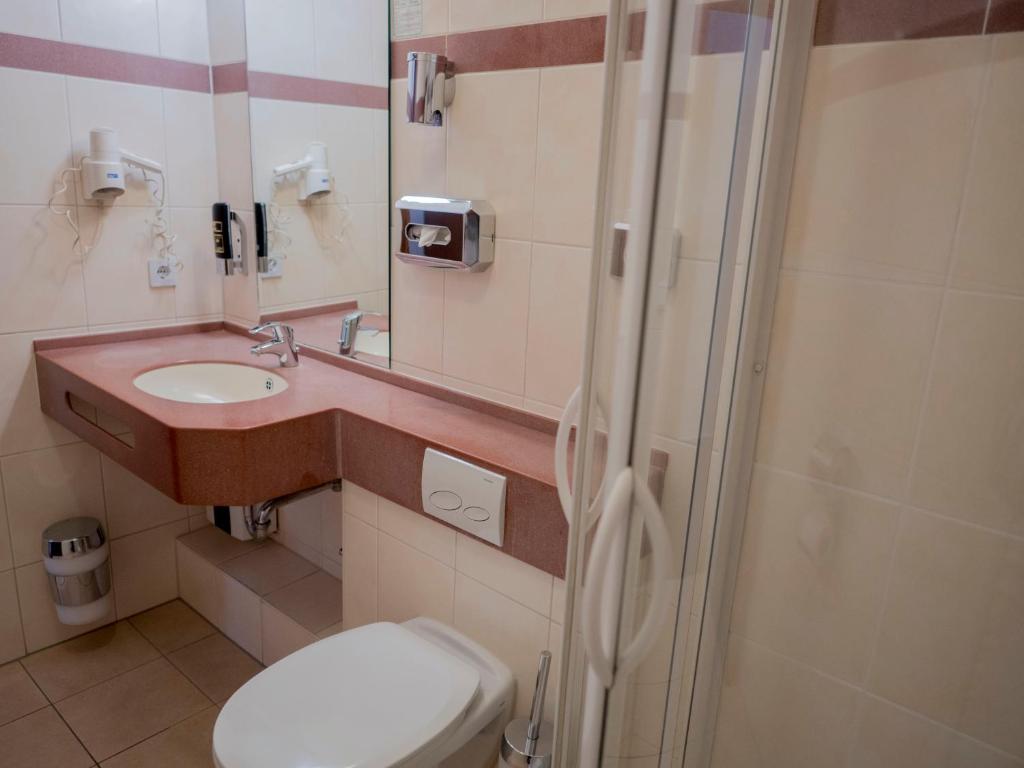 Koupelna v ubytování Hotel Residence am Hauptbahnhof
