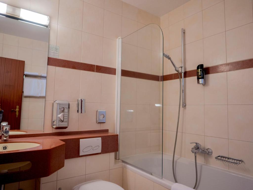 Koupelna v ubytování Hotel Residence am Hauptbahnhof