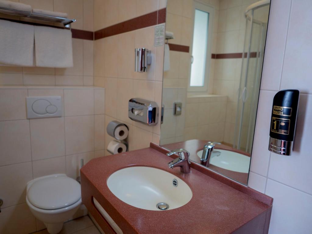 Koupelna v ubytování Hotel Residence am Hauptbahnhof