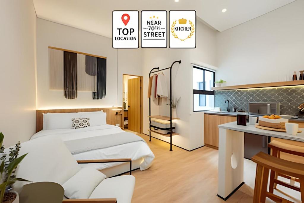 Kuchyň nebo kuchyňský kout v ubytování Casa Fiora Oasis