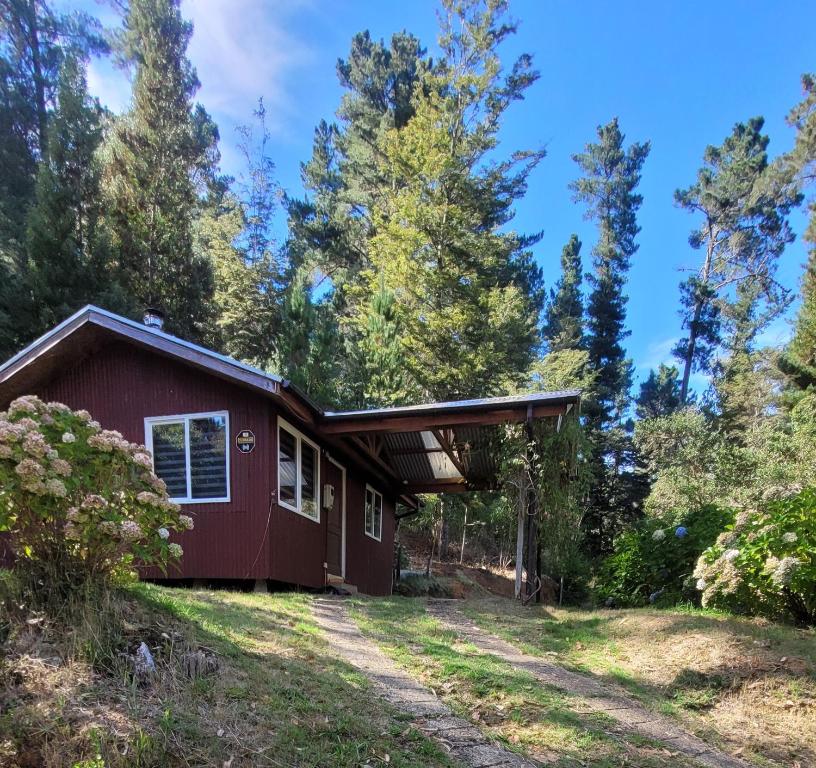 Bygningen som feriehuset ligger i