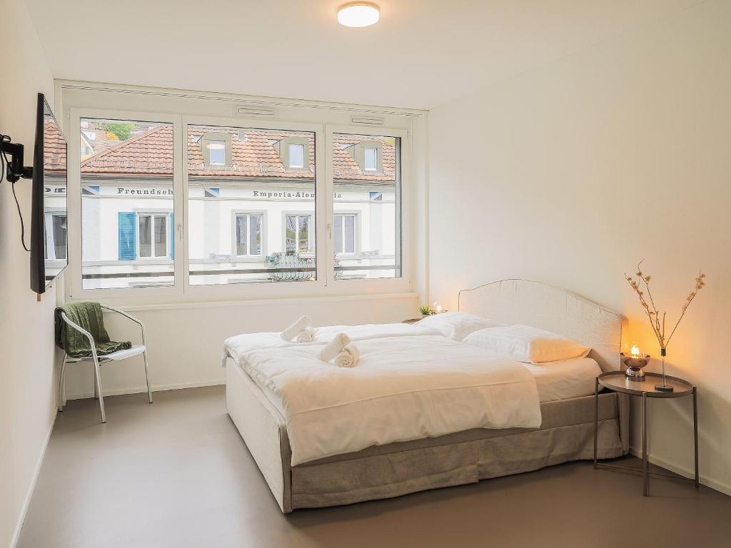 Modernes Hostel, Privatzimmer in Shared Apartment- 6min zur Olma Messe