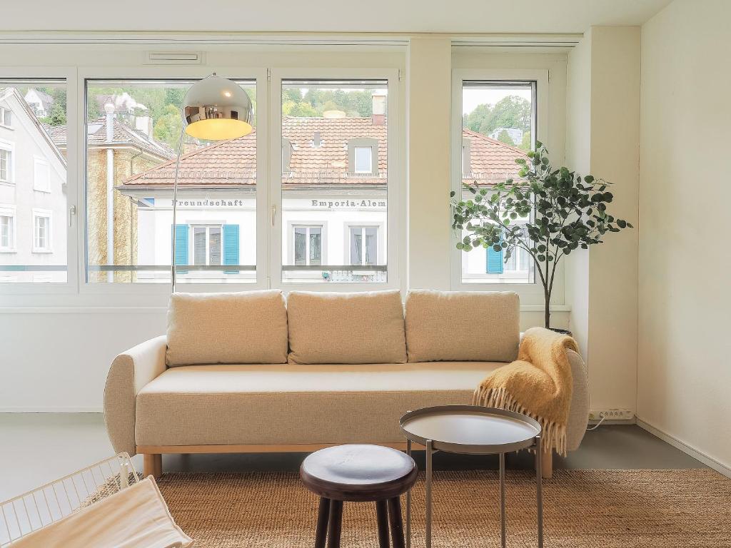 Modernes Hostel, Privatzimmer in Shared Apartment- 6min zur Olma Messe - Resim 17