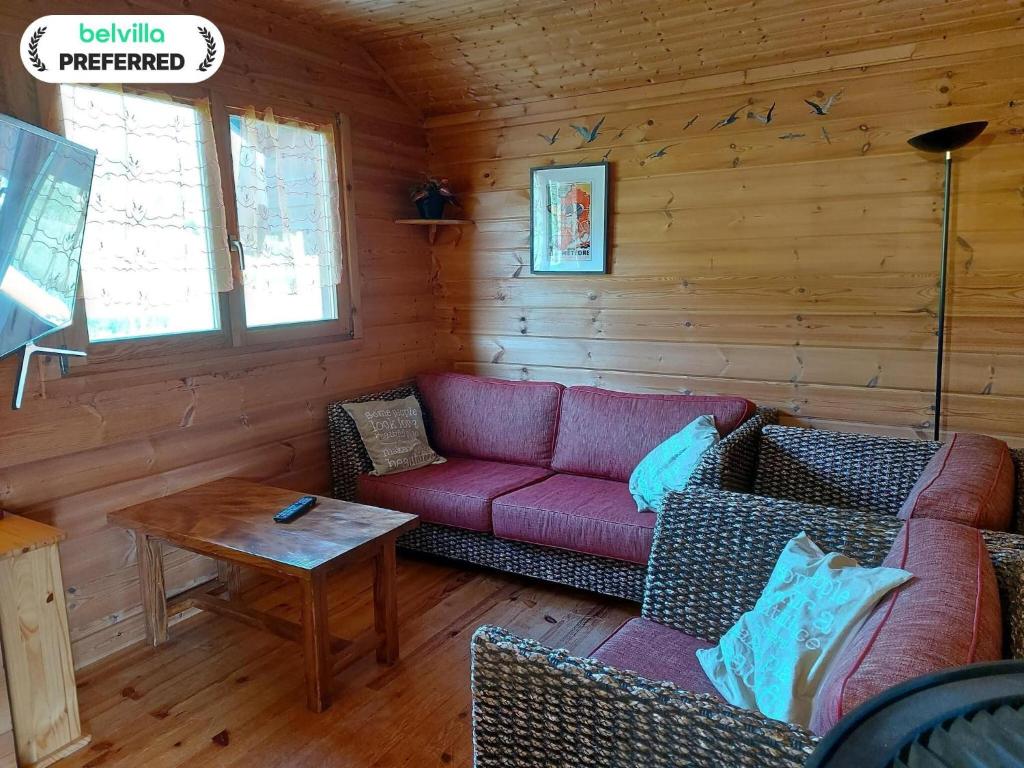 Χώρος καθιστικού στο Chalet with Garden in Lotharingen