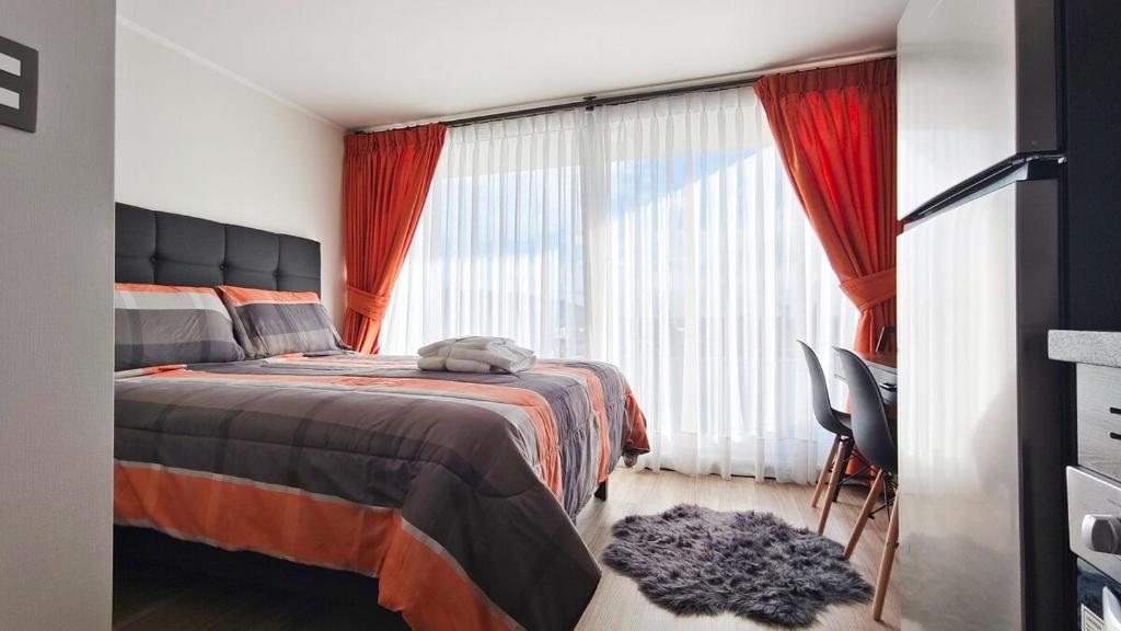 Postel nebo postele na pokoji v ubytování Home Studio en la ciudad de Temuco