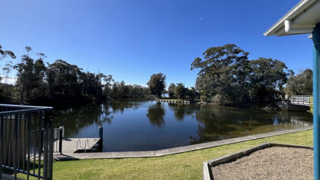 a view of a river with trees at La Dolce Vita in Sussex inlet
