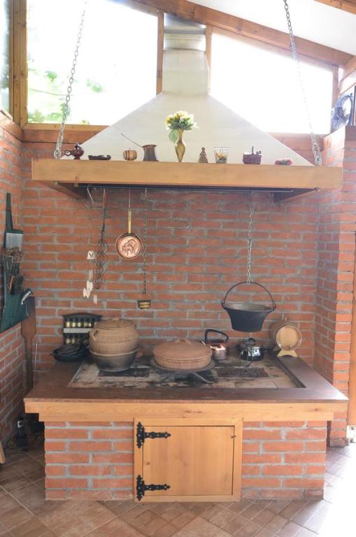 Kuchyň nebo kuchyňský kout v ubytování Morava Garden Resort