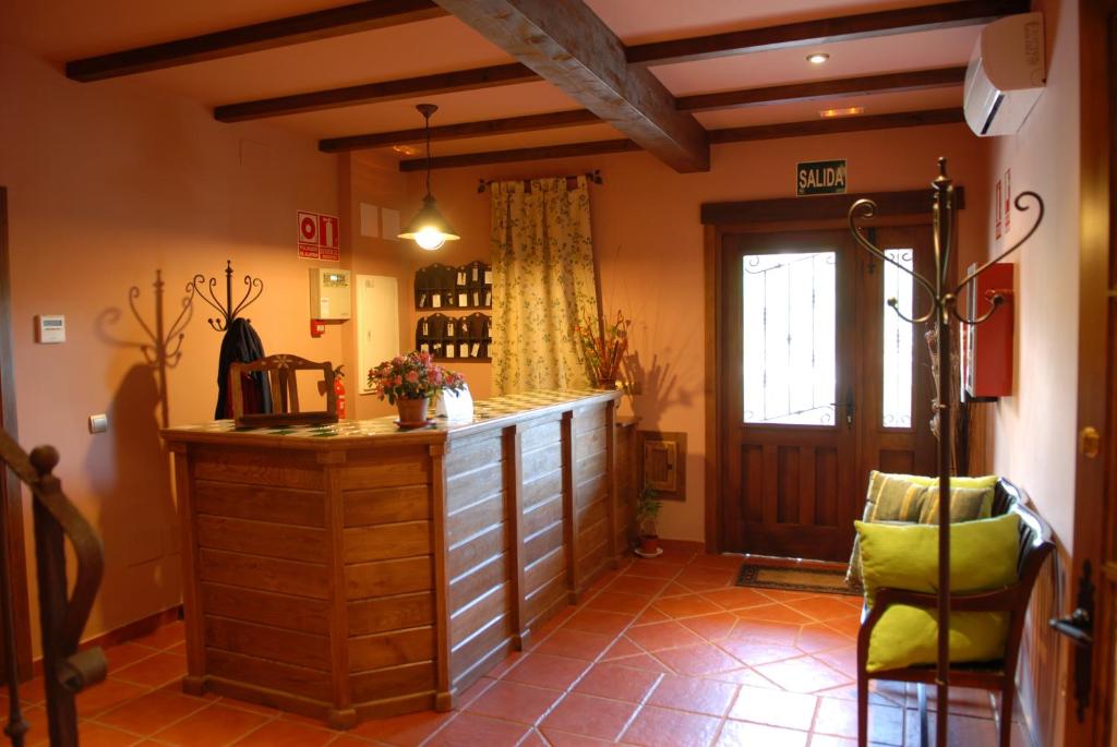 A seating area at Hotel Rural Robles