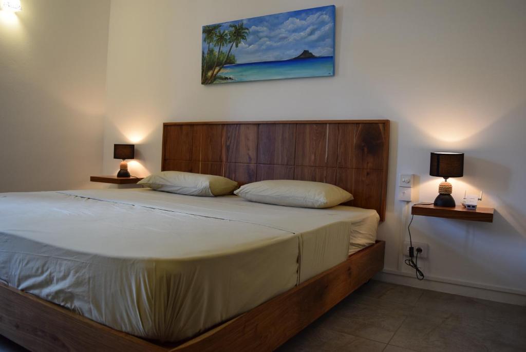 Ένα ή περισσότερα κρεβάτια σε δωμάτιο στο Mountain View Apartment