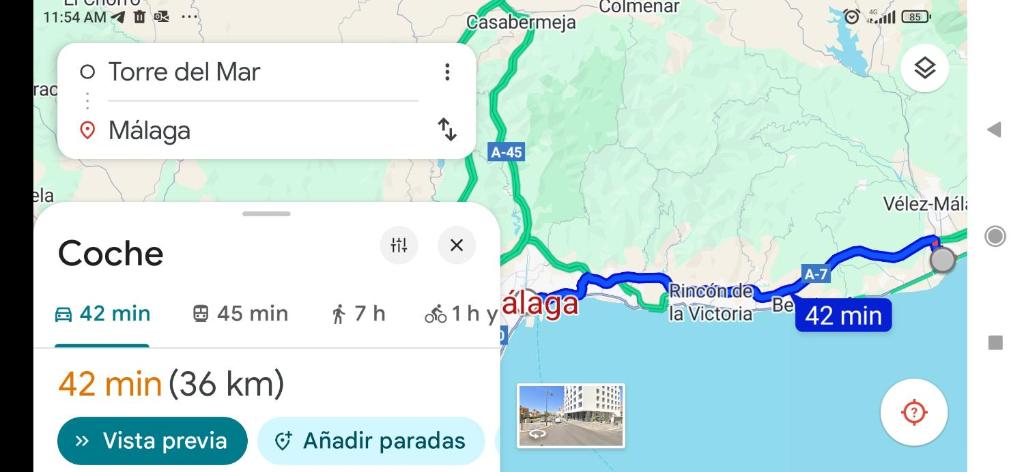 a map of the proposed interstate interchange at 1 Hab, Confort 4 plazas a 180m Playa, PlazamarCentro 2 in Torre del Mar