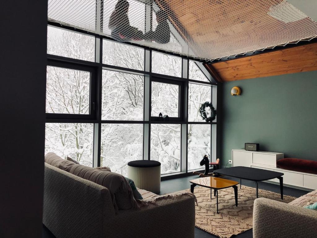 Posezení v ubytování Belle Vue