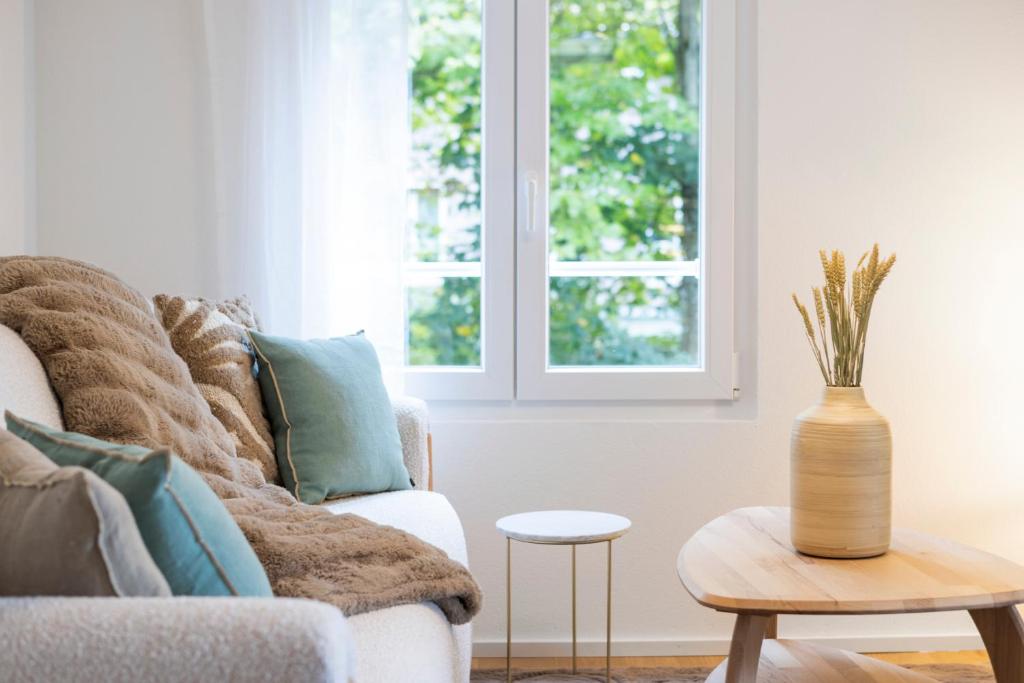 Modernes Apartment mit Balkon und Parkplatz, Nähe See - Resim 23