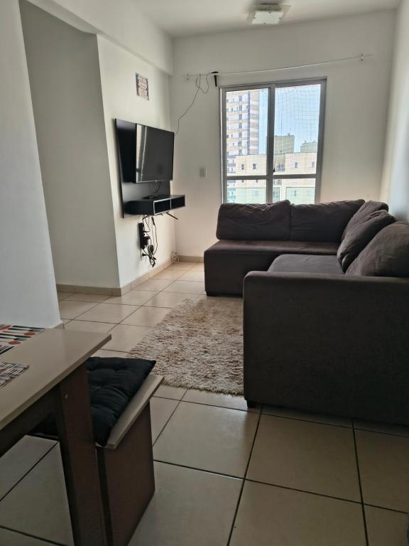 TV a/nebo společenská místnost v ubytování apartamento próx shopping para 5 pessoas