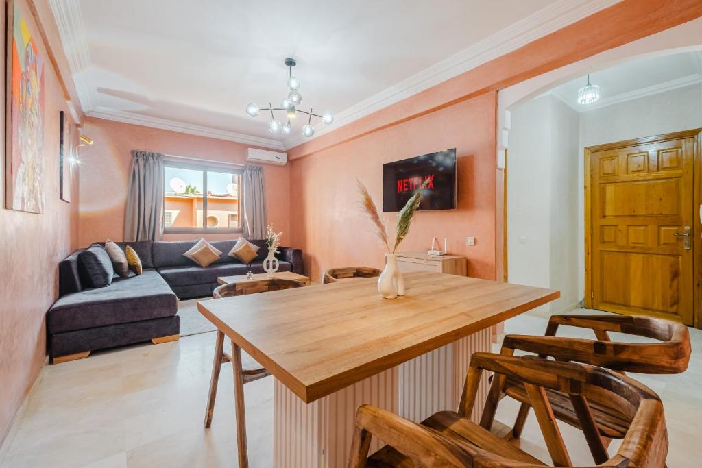 Et tv og/eller underholdning på apartment plaza