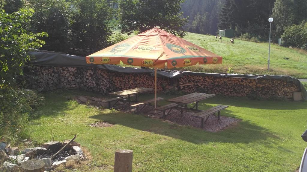 Ogród w obiekcie Apartmány Udatný