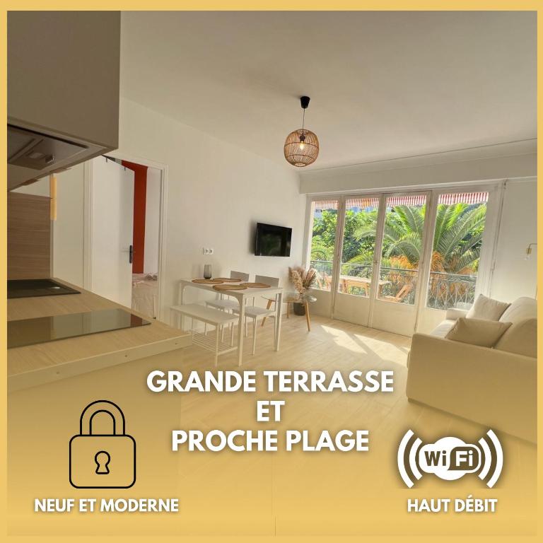 Magnifique T2 proche mer et ville refait à neuf avec terrasse