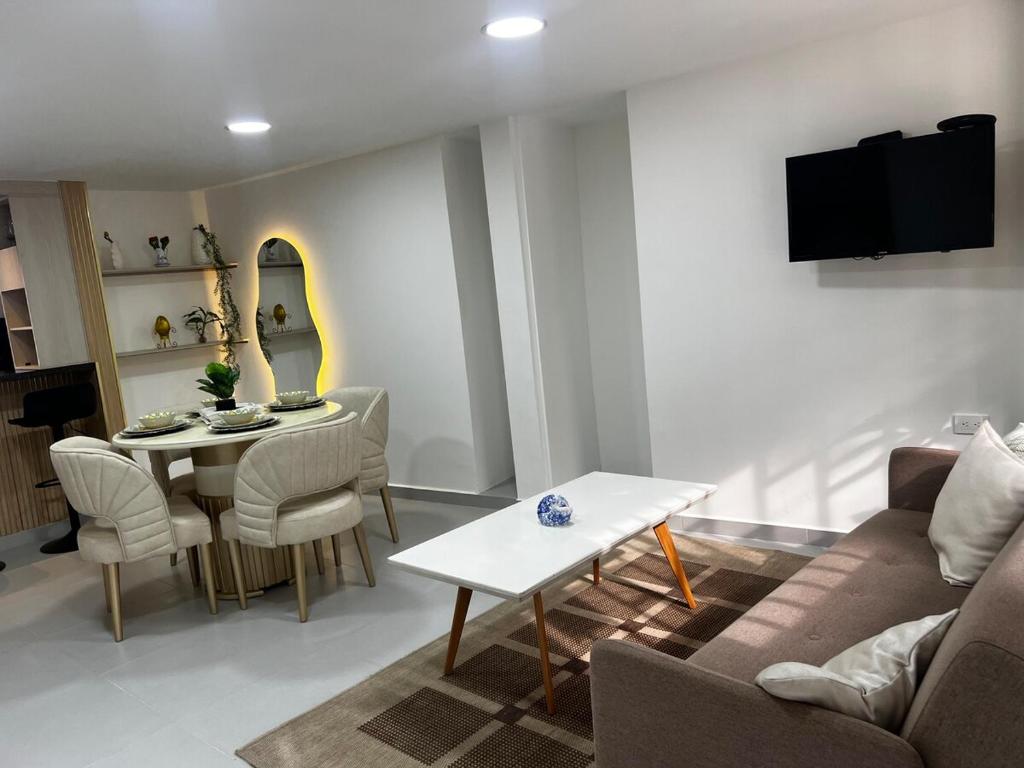 Χώρος καθιστικού στο Casa Palma a minutos del mar