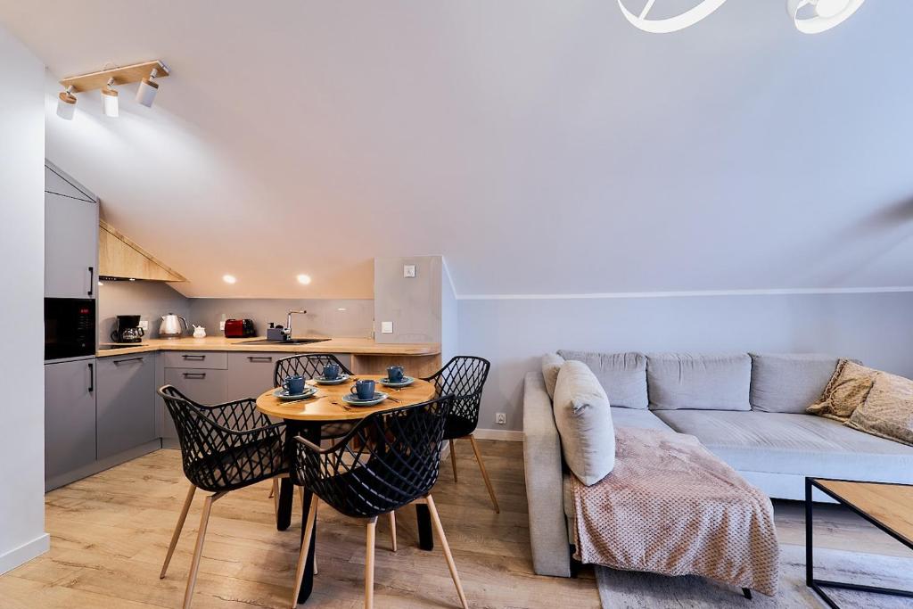 Η κουζίνα ή μικρή κουζίνα στο LAGUNA Apartament Polanica Residence 63-SPA