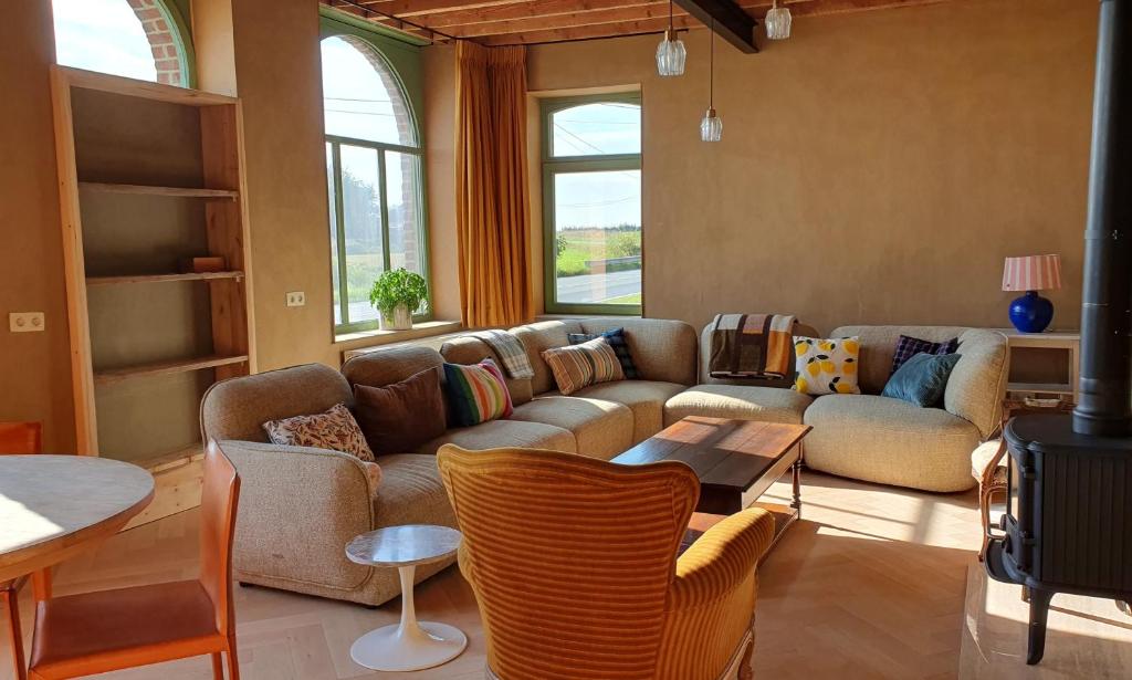 Χώρος καθιστικού στο De groene linde