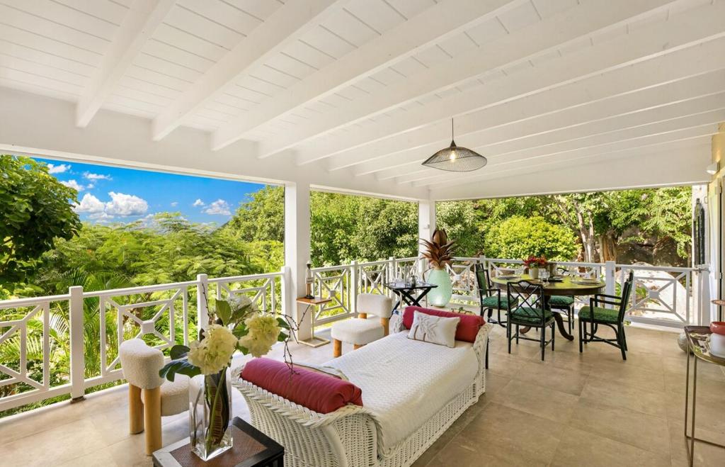 Balkón nebo terasa v ubytování Villa La Créole - Anse Marcel
