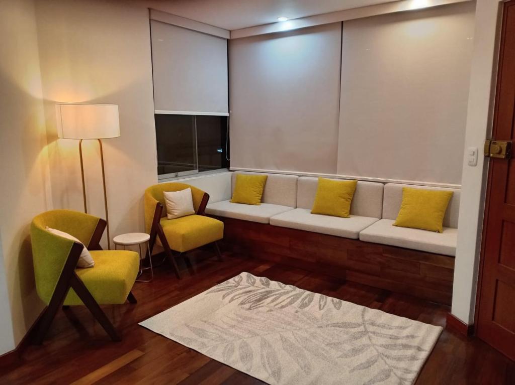 Posezení v ubytování Apartment CAPIbuilt
