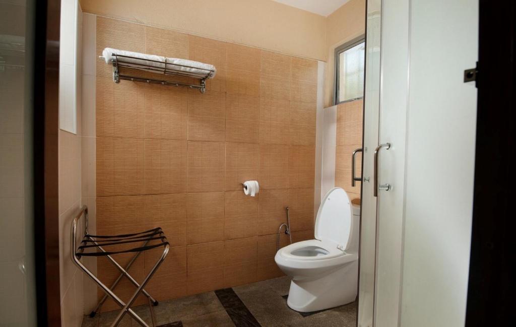 Koupelna v ubytování Manisa Hotel