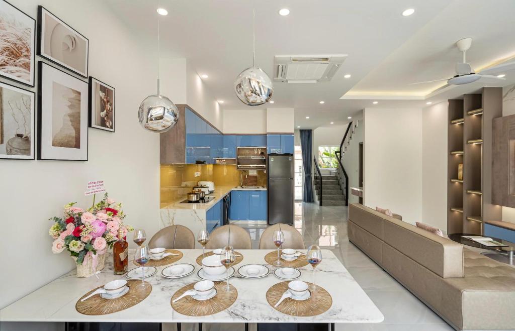 Posezení v ubytování Zenda Villa Novaworld Phan Thiết