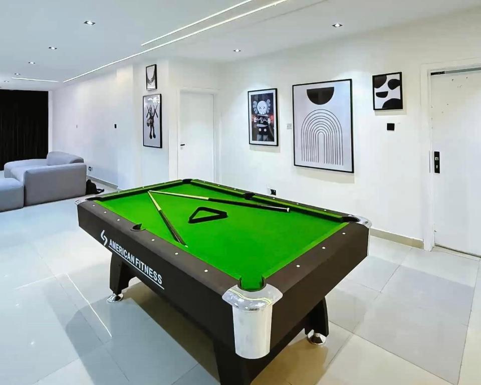 Biliár nebo kulečník v ubytování Frankfort