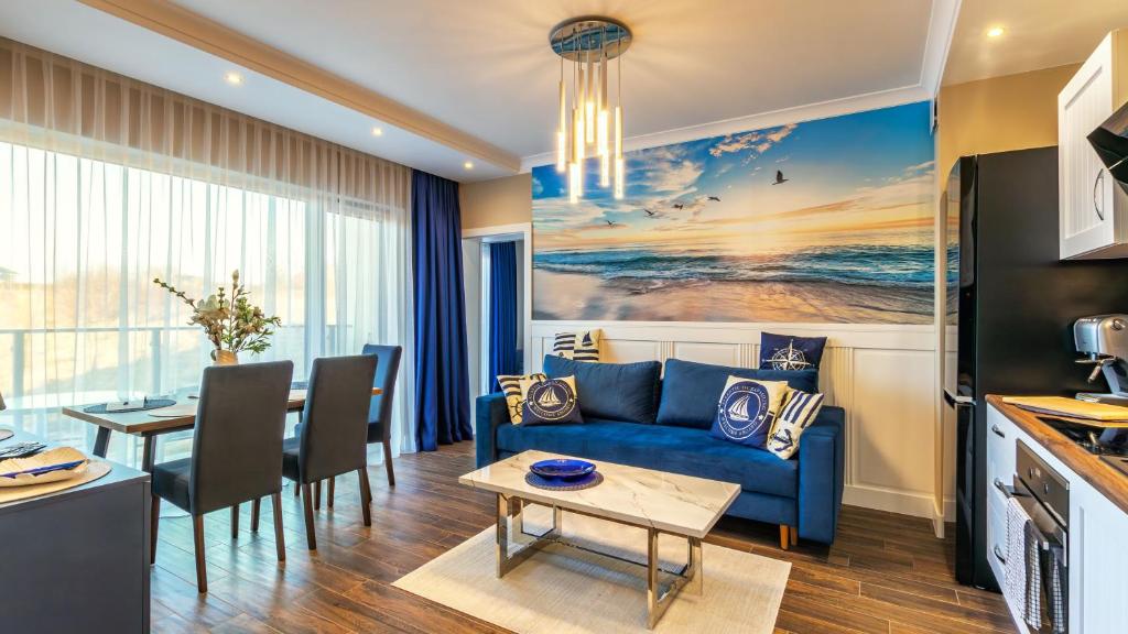 Kuchyň nebo kuchyňský kout v ubytování Słoneczne Apartamenty II, Sun & Snow