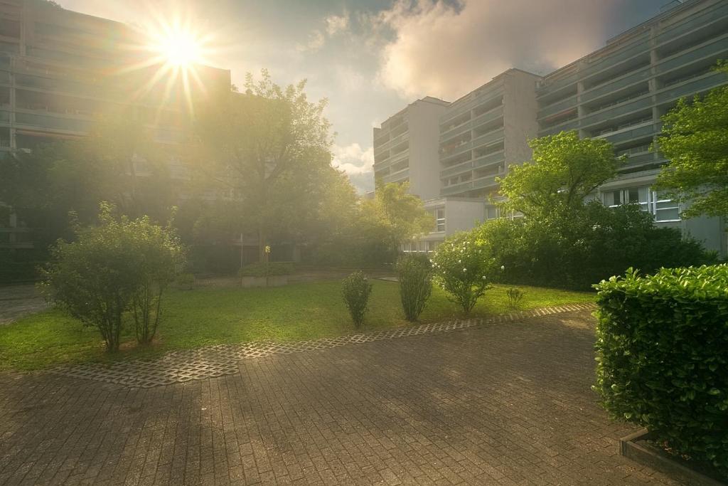 Zahrada ubytování Eastside Karlsruhe