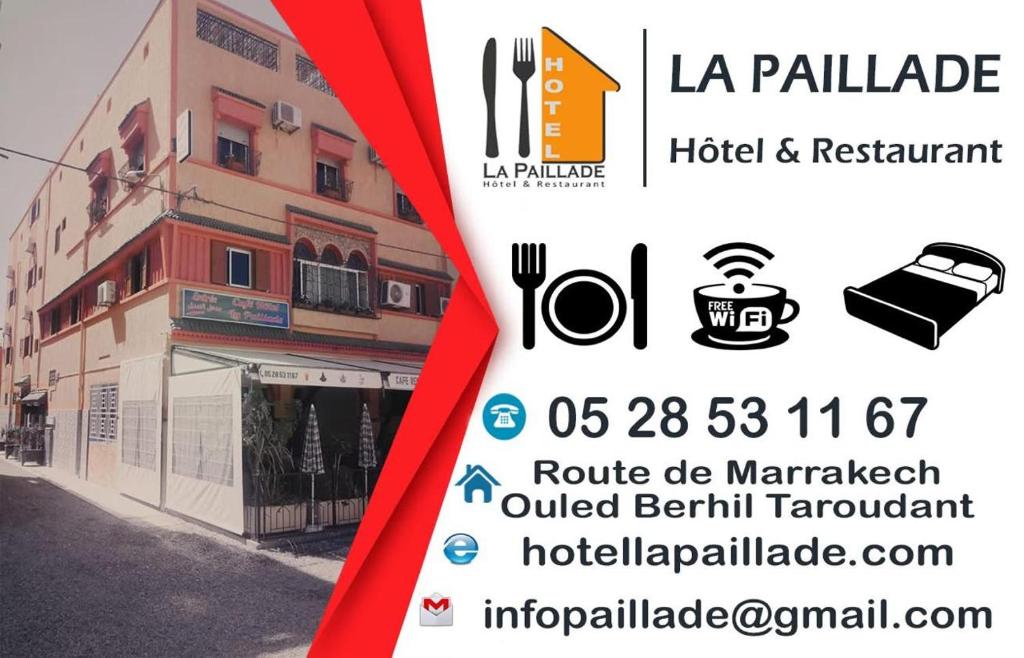 Certificat, récompense, panneau ou autre document affiché dans l'établissement La paillade
