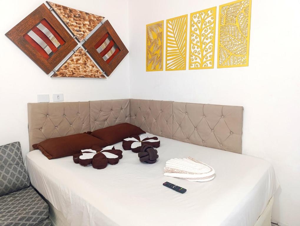 Postel nebo postele na pokoji v ubytování Apartamento próx ao centro com vaga