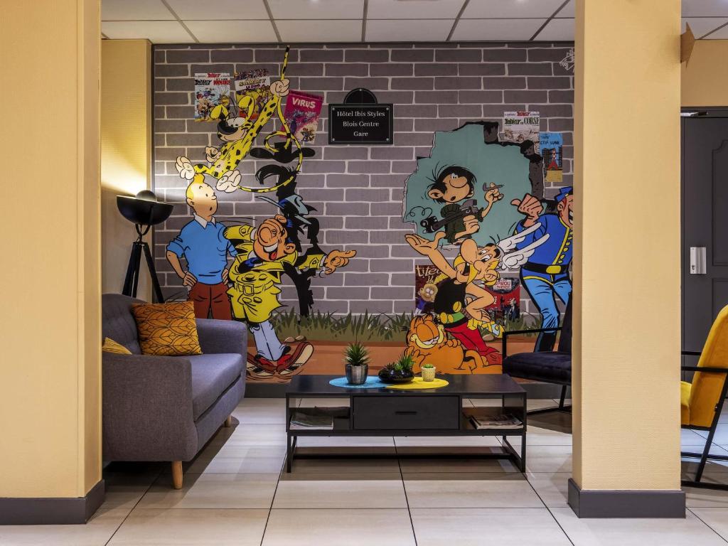 Khu vực ghế ngồi tại ibis Styles Blois Centre Gare