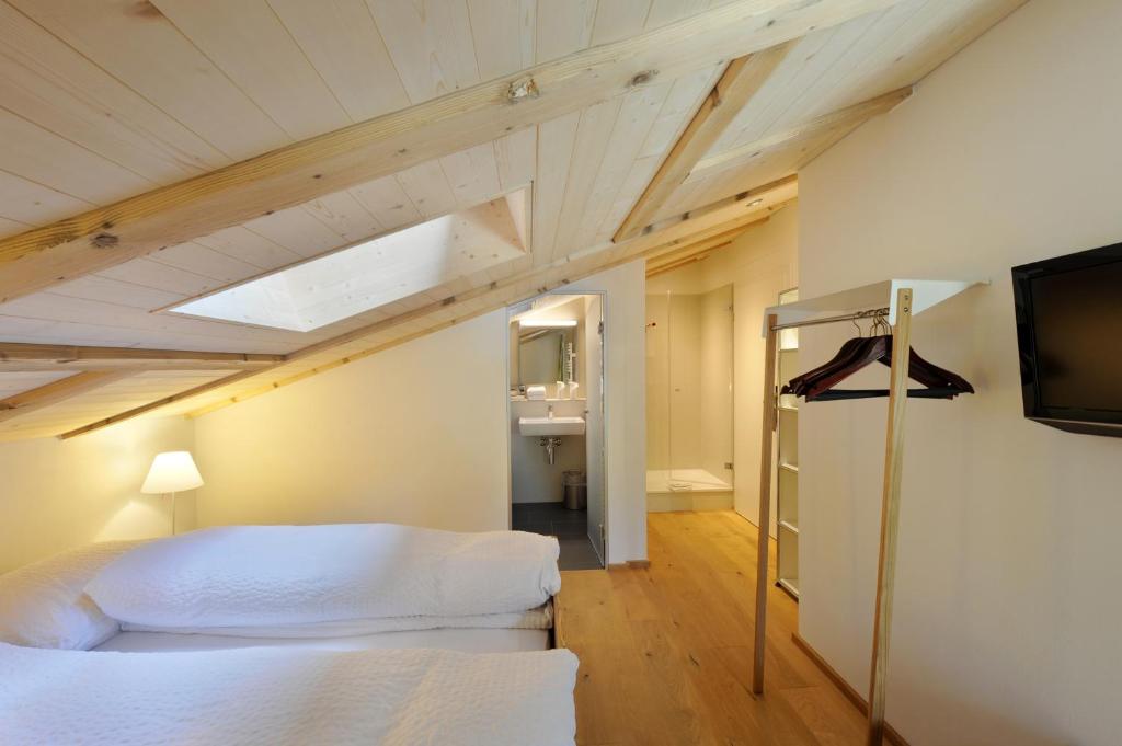 Postel nebo postele na pokoji v ubytování Hotel-Restaurant zum Gade