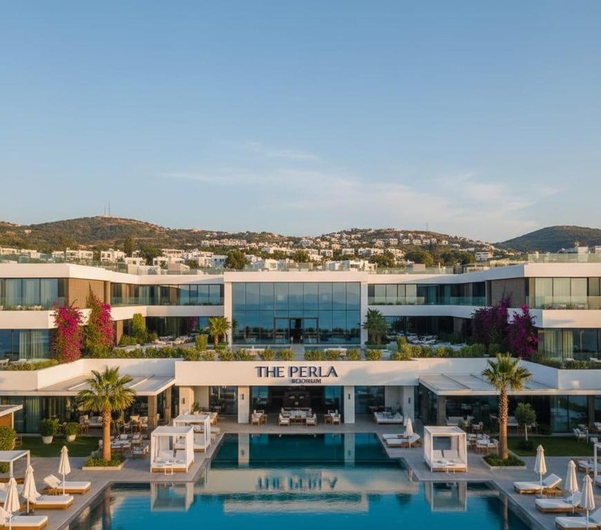 a view of the fabala hotel and resort at THE PERLA Bodrum HOTEL in Bodrum City