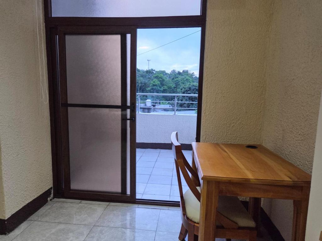 Balkón nebo terasa v ubytování Hotel del Bosque, San Felipe, Retalhuleu