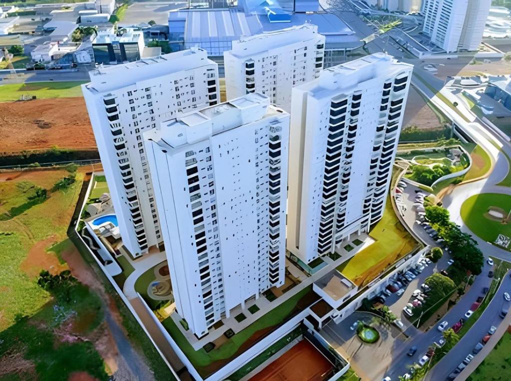 Bygningen som feriehuset ligger i