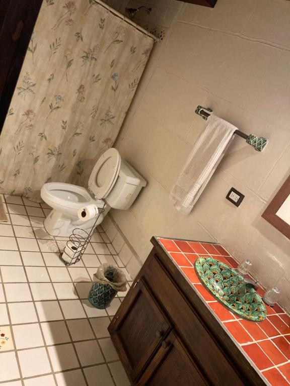 Bilik mandi di Suite Acogedora con entrada independiente