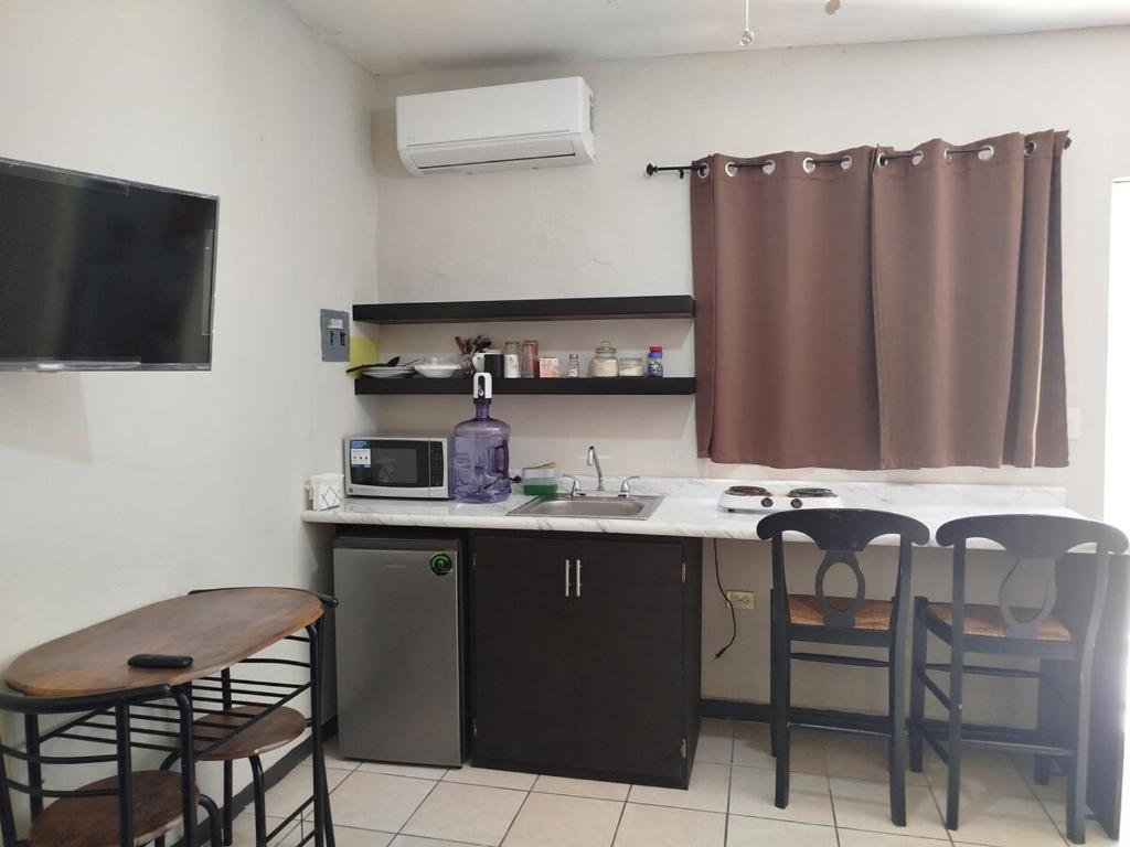 Dapur atau dapur kecil di Tlaxcala Apartment # 4