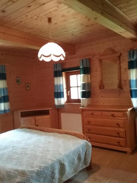 Postel nebo postele na pokoji v ubytování Almwiese Apartment