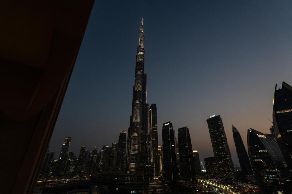 Udsigt til Dubai eller udsigt til byen taget fra lejligheden