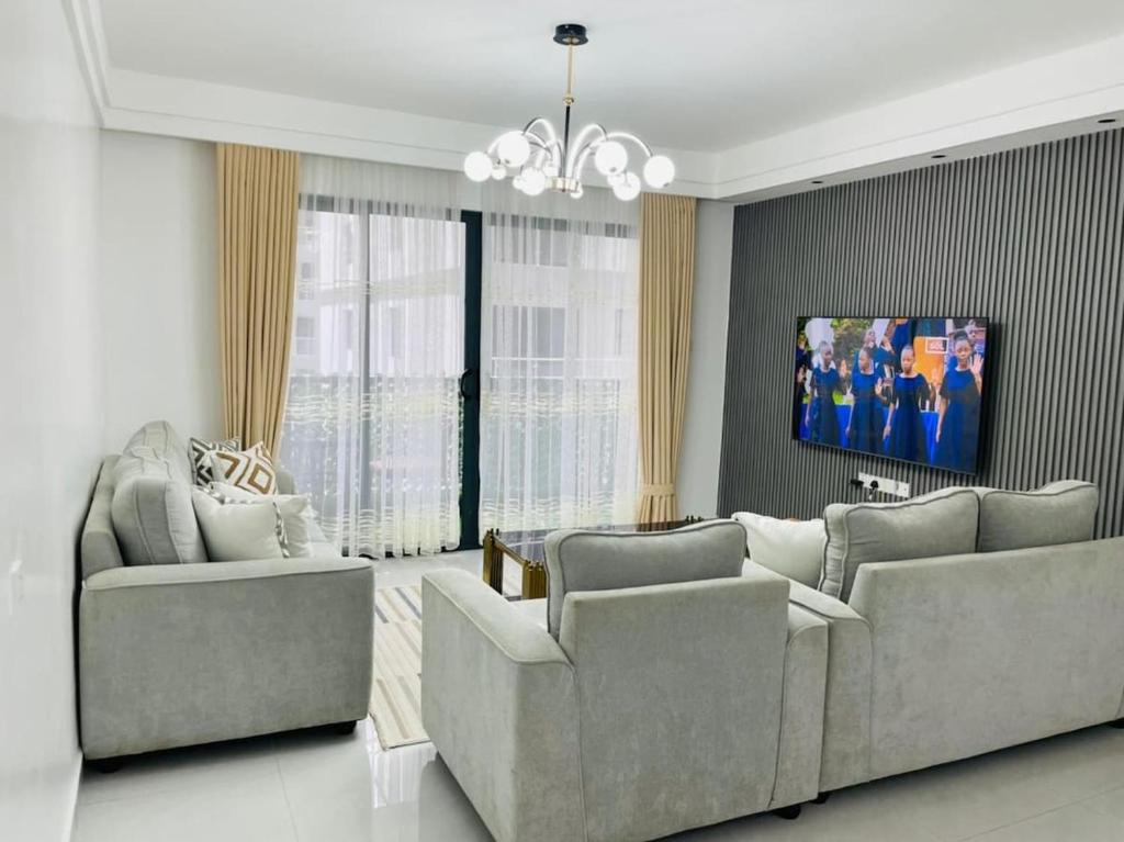 Posezení v ubytování Brooklyn Homes